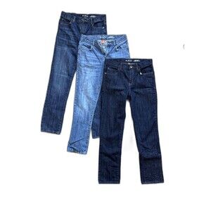 Bundle 3 Boys Children’s Place Jeans Size 14 Straight Leg Blue Denim EUC Lot